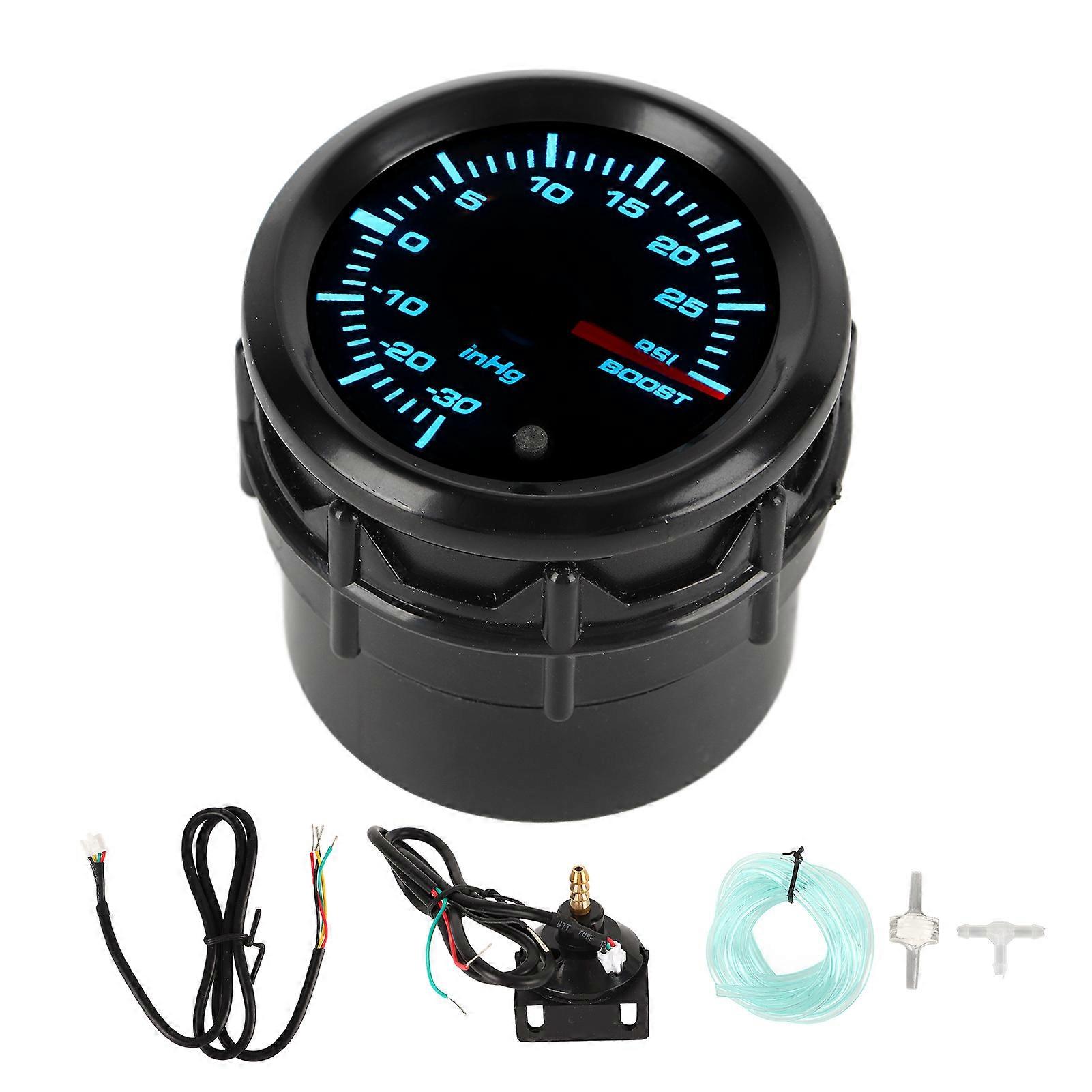 2in 52mm Turbo Boost Meter 7 färginställningar PSI tryckmätare varvräknarsats för bensinmodifierade modeller YEMAA