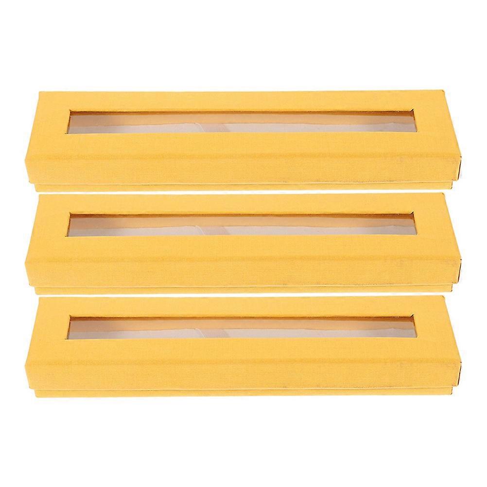 3Pcs Paper Pen Cases Fountain Pen Display Boxes Gift Pen Packing Boxes Pen Present Wrapping Box