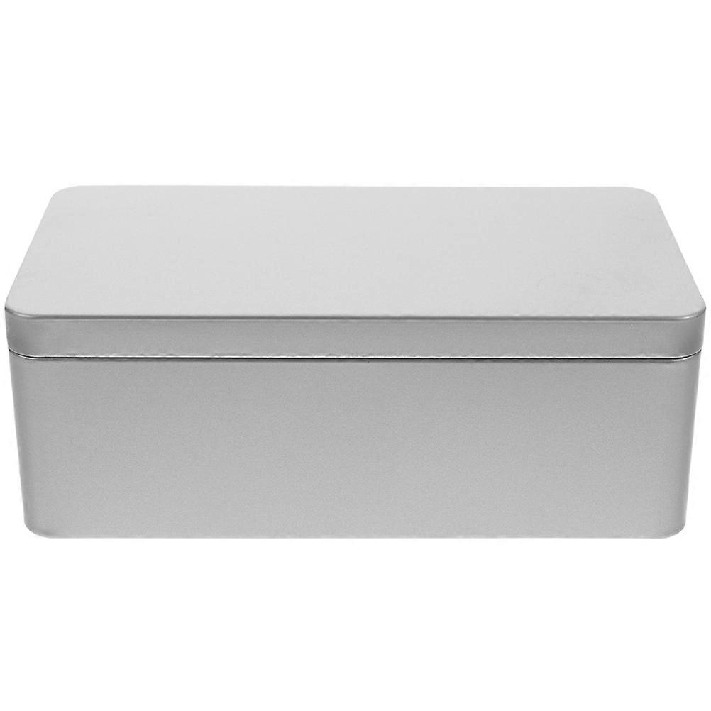 Tin Box With Lid Rectangular Tinplate Box Tinplate Tea Leaves Can Accessory