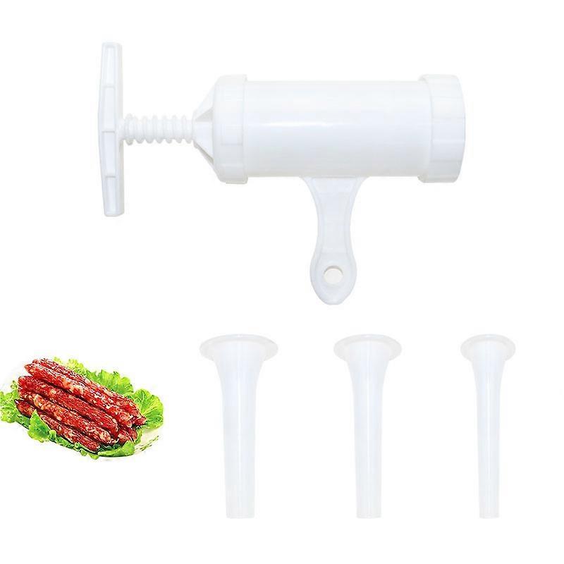 手动香肠填充器肉类填充漏斗管家用灌肠漏斗工具