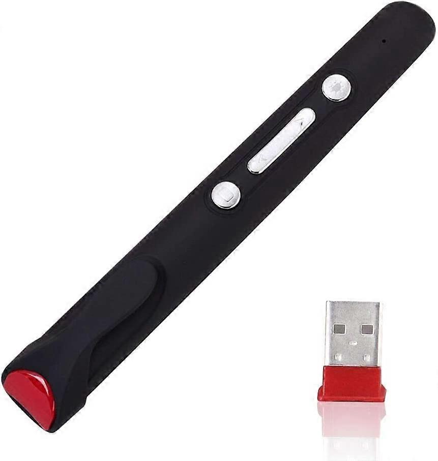 LP170B Wireless Presenter with Red Laser Pointer - Cordless slide change with shortcut keys - Remote control range: 15 m