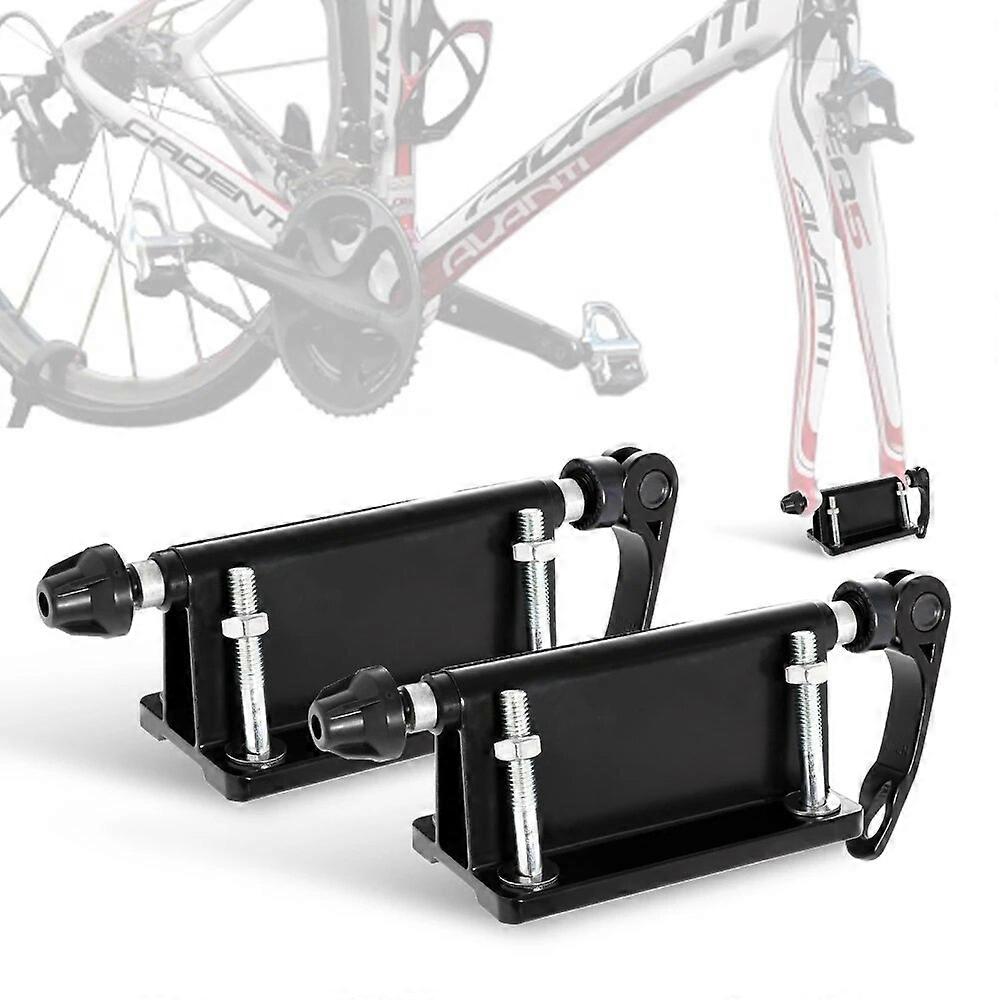 2Pcs Universal Bicycle Block Rack Carrier Fork Mounts Quick-release For Pickup Truck Alloy Bicycle Block Fork Mounting Bracket