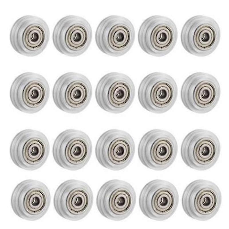 20Pcs 3D Printer Clear Polycarbonate Wheel Plastic Pulley Linear Bearing for -10 S5 3 Pro Printer