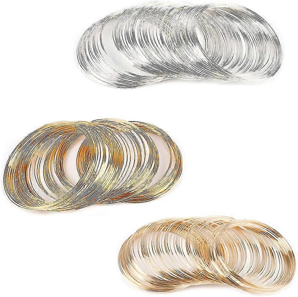 DIY Handmade Wire Wire Necklace 300 Circles (3 Colors)