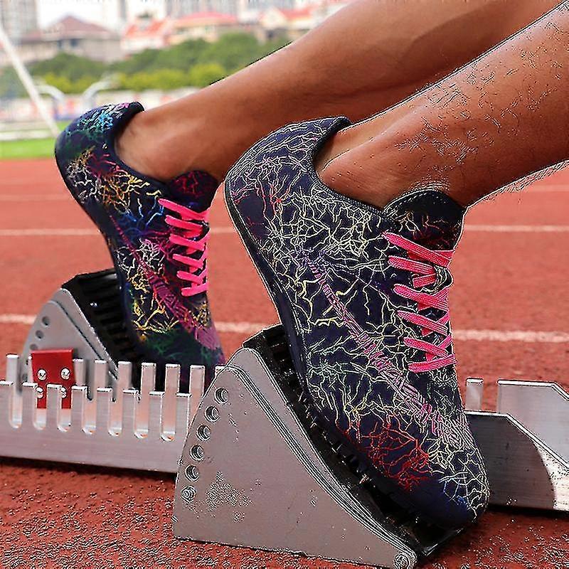 Mens Track And Field Shoes Spikes Track Race Jumping Sneakers