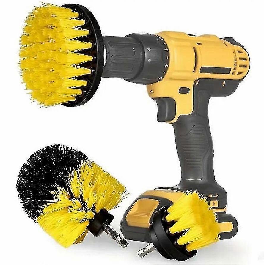 3pcs Drill Brush Set, Power Scrubber Wash Cleaning Brushes Tool Kit