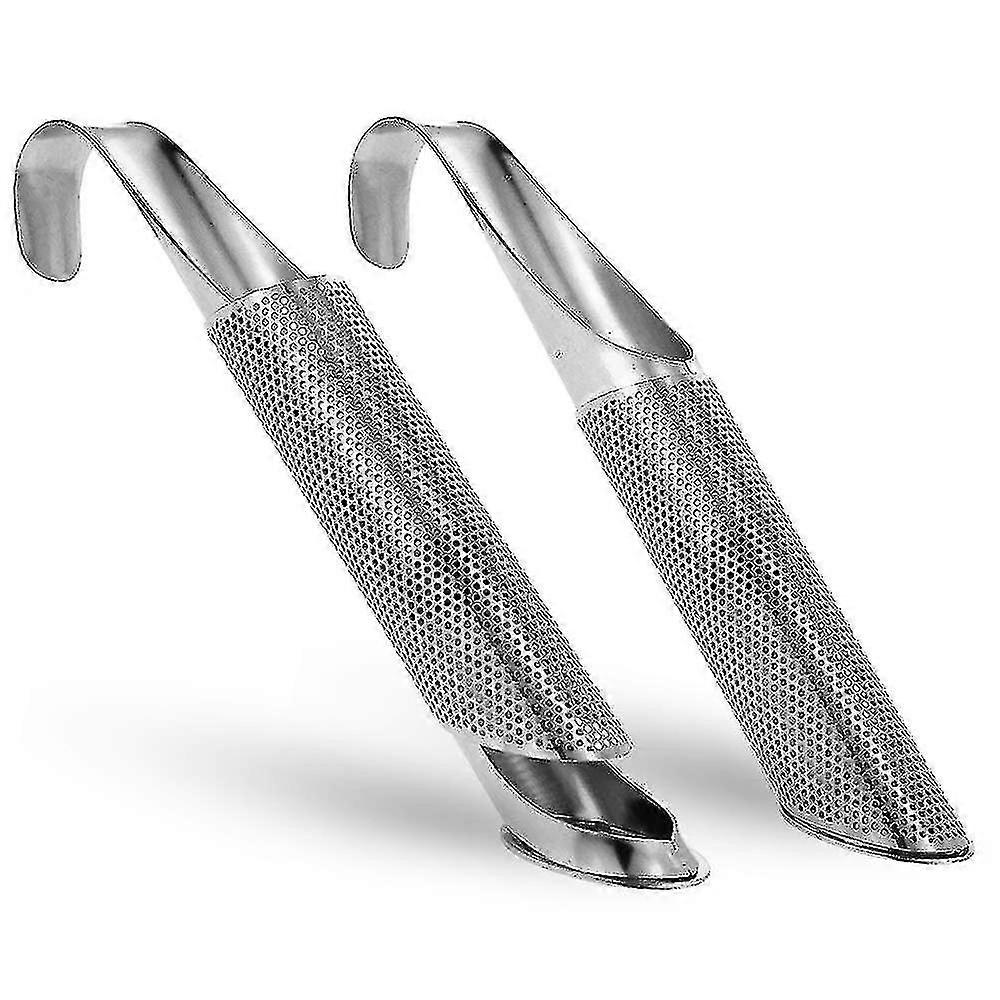 Ensemble de 2 infuseurs de thé Pipe à thé Filtre en acier inoxydable Infuseur Filtre à thé avec filet Paire filtre à thé