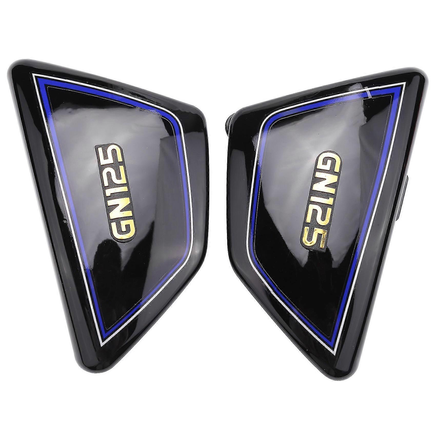 Black Motorcycle Battery Side Cover Frame Compatible Suzuki Gn125 Gn 125