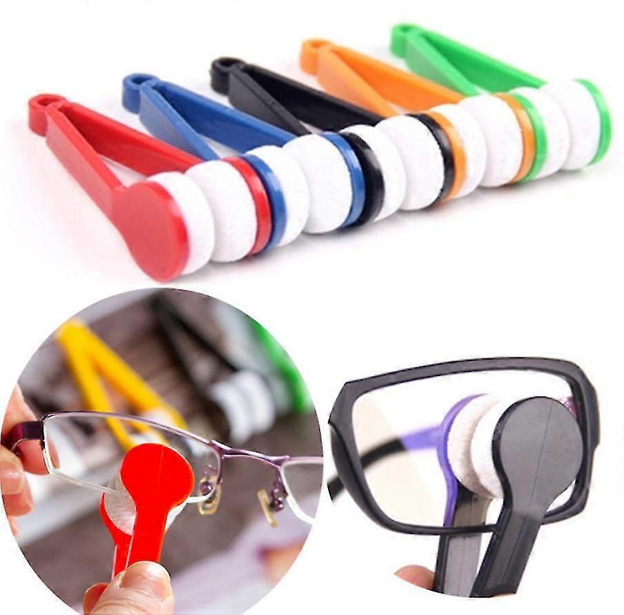 Spectacle Sun Glasses Cleaner Brush , Portable Mini Spectacle Cleaning Clip Soft Glasses Cleaner Wipe Cleaning Tool