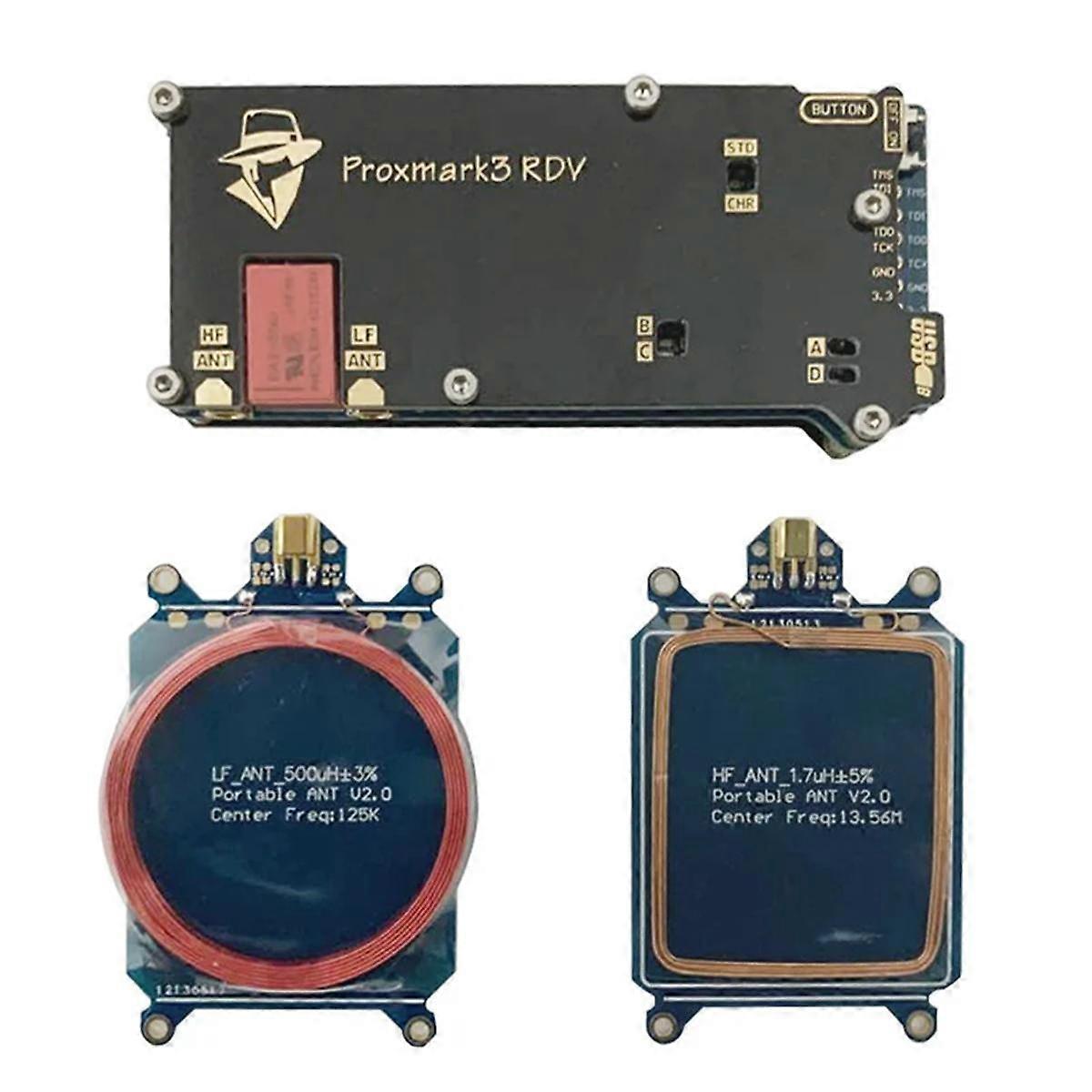 NFC 125KHz 13.56MHz Lecteur Enregistreur Duplicateur RFID Proxmark3 RDV2 512k Mémoire PM3 DEV Encodeur Développer