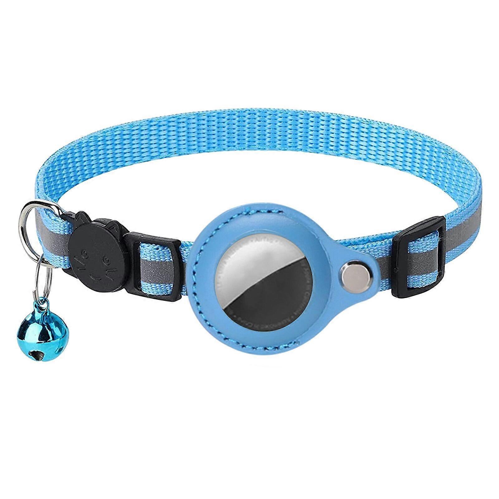 Reflective Cat Collar GPS Cat Collar With Locator Holders Safety Bell Lightweight Tracker Cat Collars For Cats Small Dogs