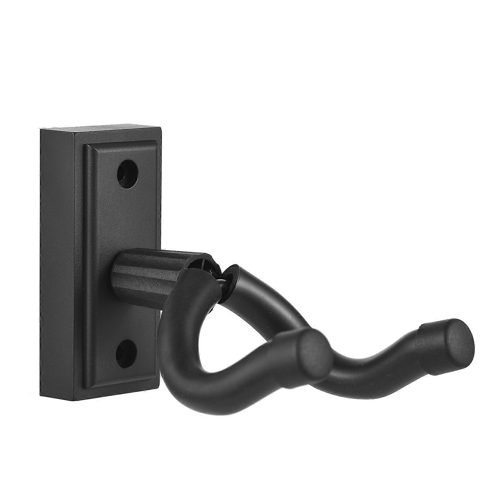Gitarr Väggmonterad Hängare Krok Gitarr Väggkrok Hängare Solid Robust Svart Metall Hållare Hängare Multifunktionshängare för alla storlekar Akustisk Elbas