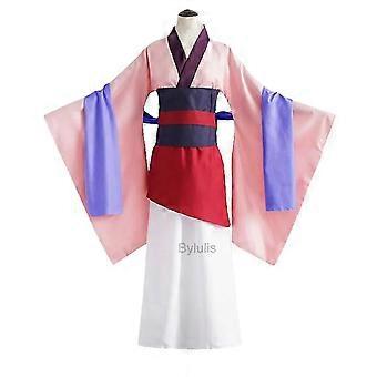 Costume Principessa Mulan Per Bambina - Hanfu Cinese, Blu, Per Halloween E Feste - Foto 4