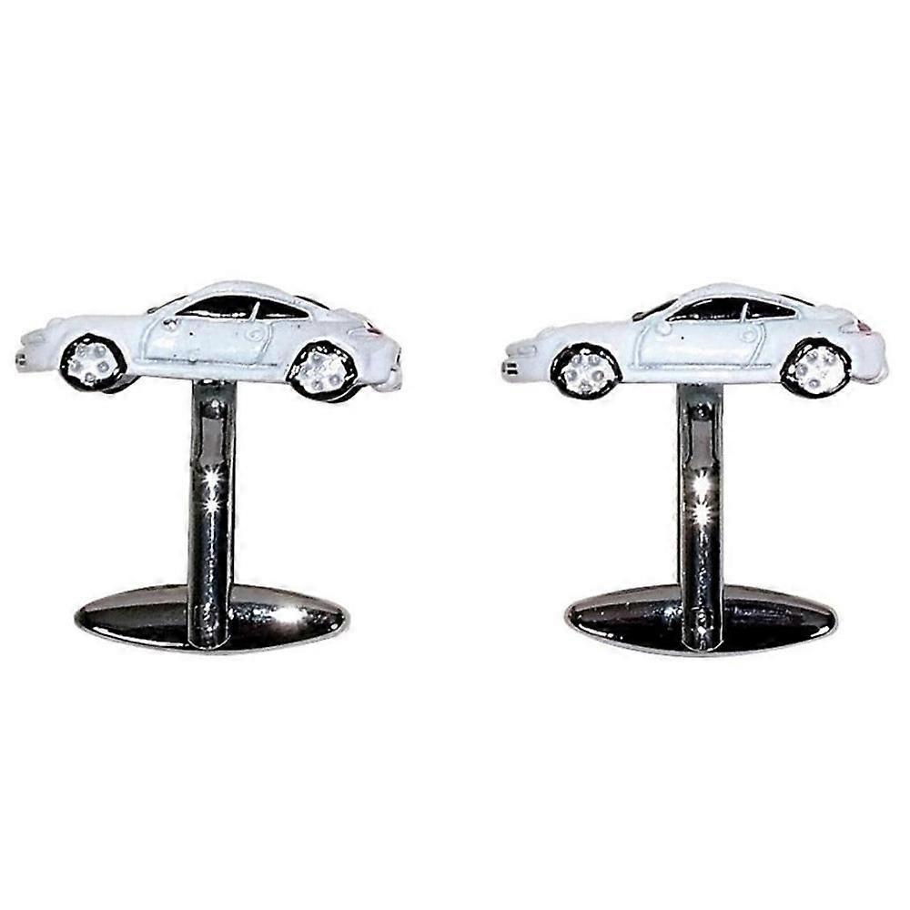 GDesign Superior Quality and Durable Porsche Car Button Cufflink (White)