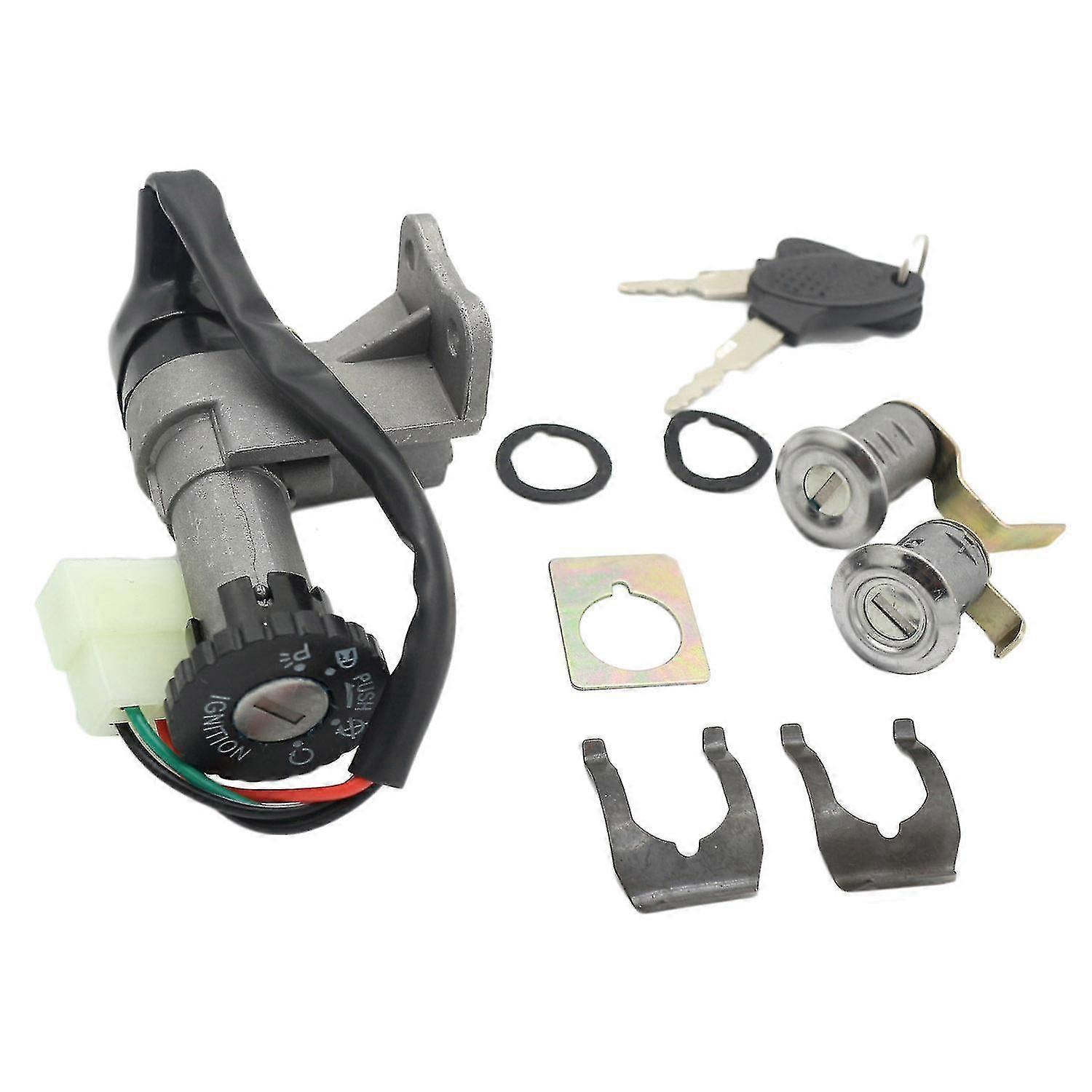 Motorcycle Ignition Switch Key Lock Set Compatible with 50cc 150cc Gy6 Scooter Moped Taotao Jonway R