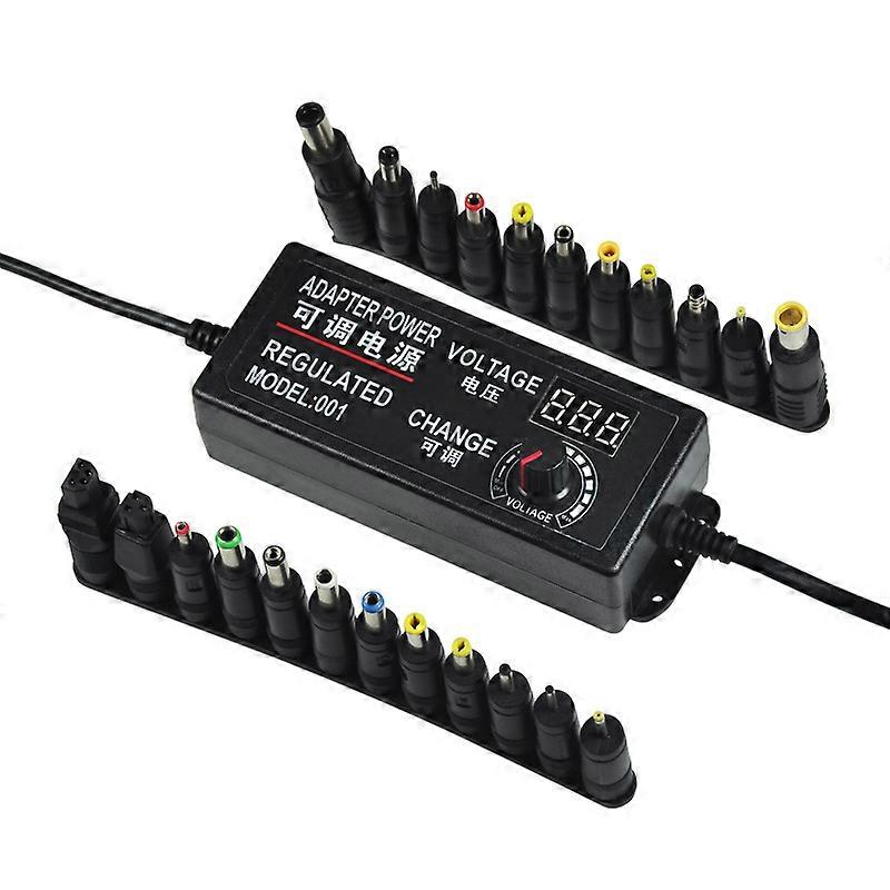 Einstellbares AC-zu-DC-Netzteil 3V 5V 6V 9V 12V 1A 2A 5A Netzteil Adapter Universal mit 23 Anschlüssen 60W