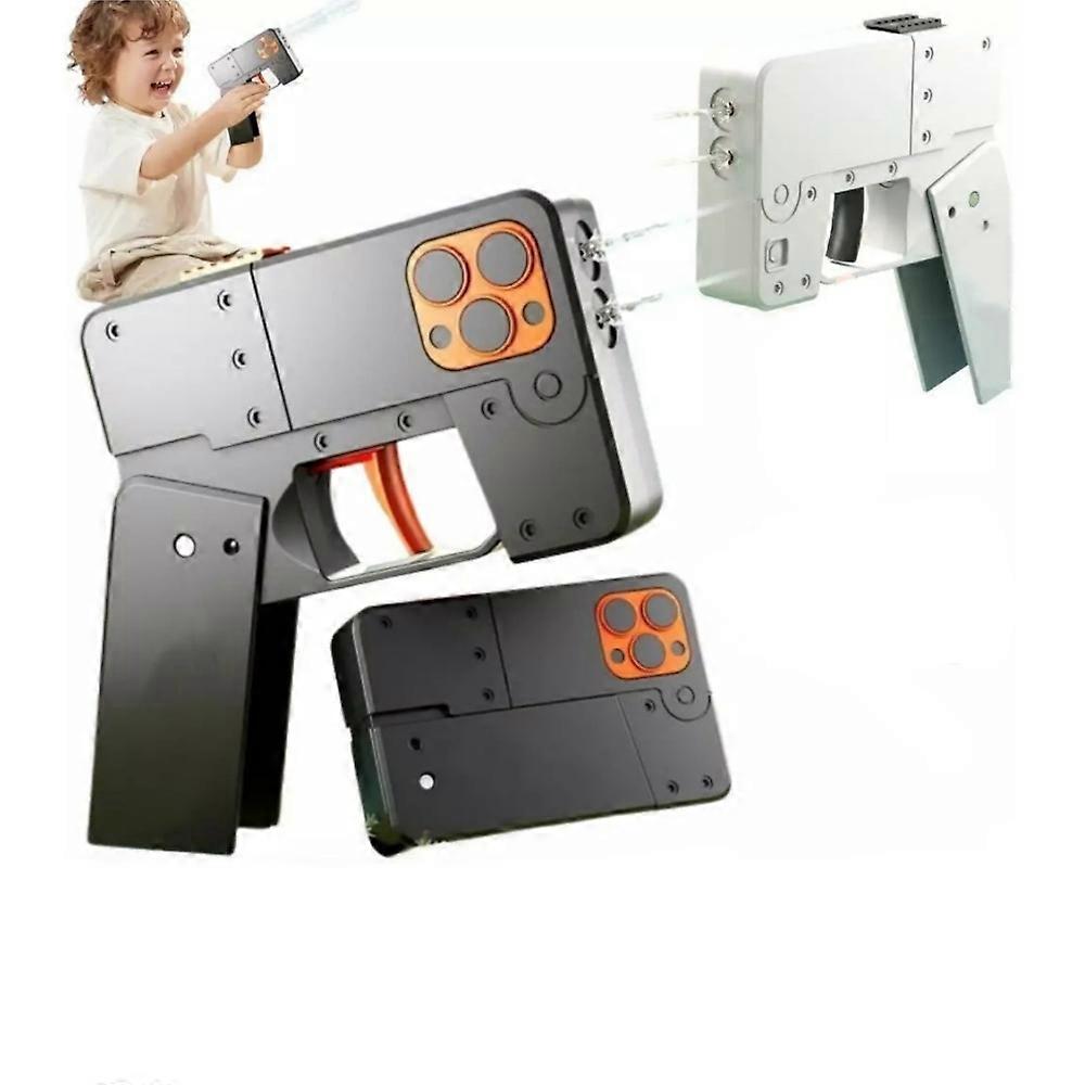 مسدسات المياه للأطفال ، لعبة مسدس مائي صغير قابلة للطي ، مكبر ماء على شكل هاتف