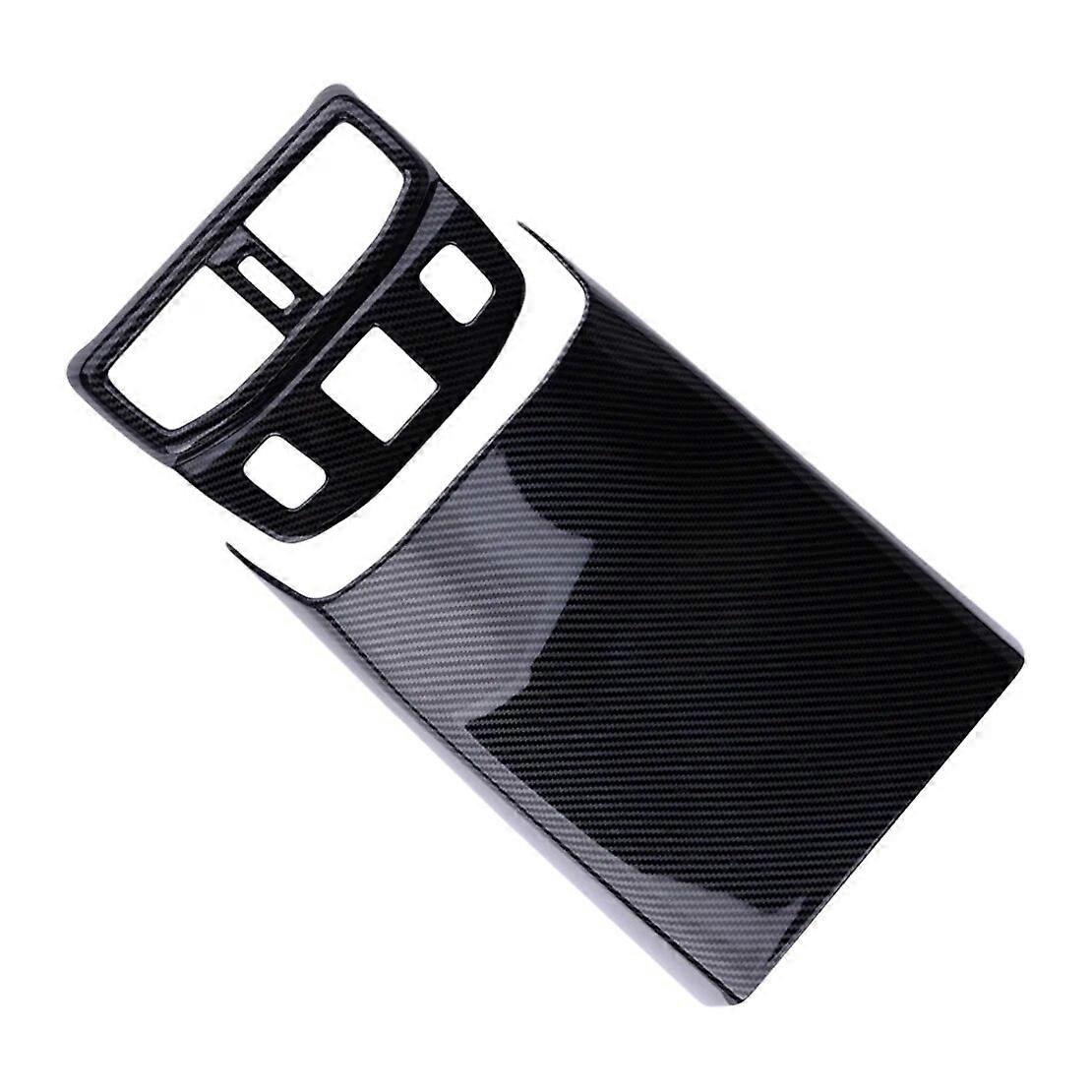 Black Carbon Fibre Style Car Rear Seat Air Vent …