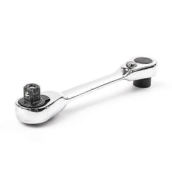 Mini 1/4 Inch Ratchet Wrench 72-tooth Double Ended Quick Socket Reversible Screwdriver Bit for DIY Handcrafts