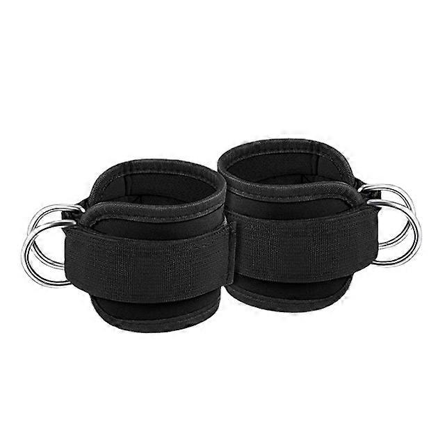 Ankle Strap Strength Training Pulley Fitness Ankle Straps with Double Ring for Buttocks Legs Abdominal Exercises 2 Pieces