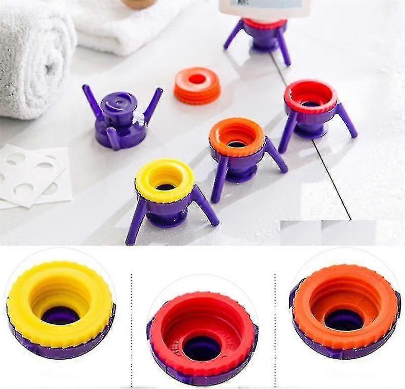 6pcs Toss It Bottles Stand Cap Kits(purple)