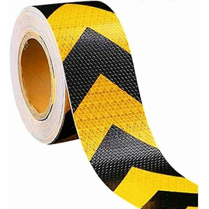 Danger Arrow Sticker Yellow and Black Reflective Tape Reflective Tape Reflector Warning Tape Conspicuity Safety Adhesive Tape Warning Tape Premium Gi