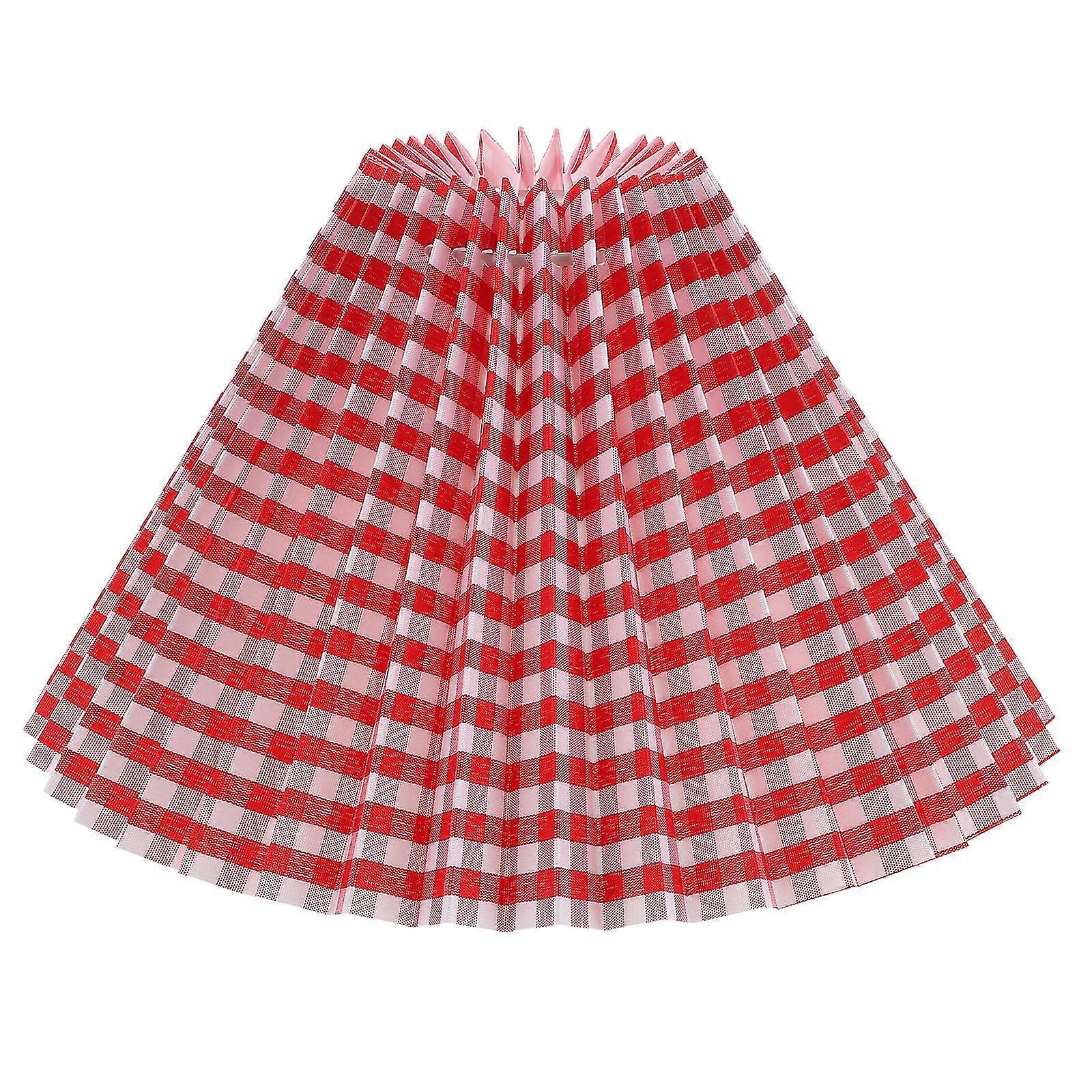 Vintage Chandelier Cone Lamp Shade Small Lamp Shades Pleated Light Shade Plaid Lamp Shade