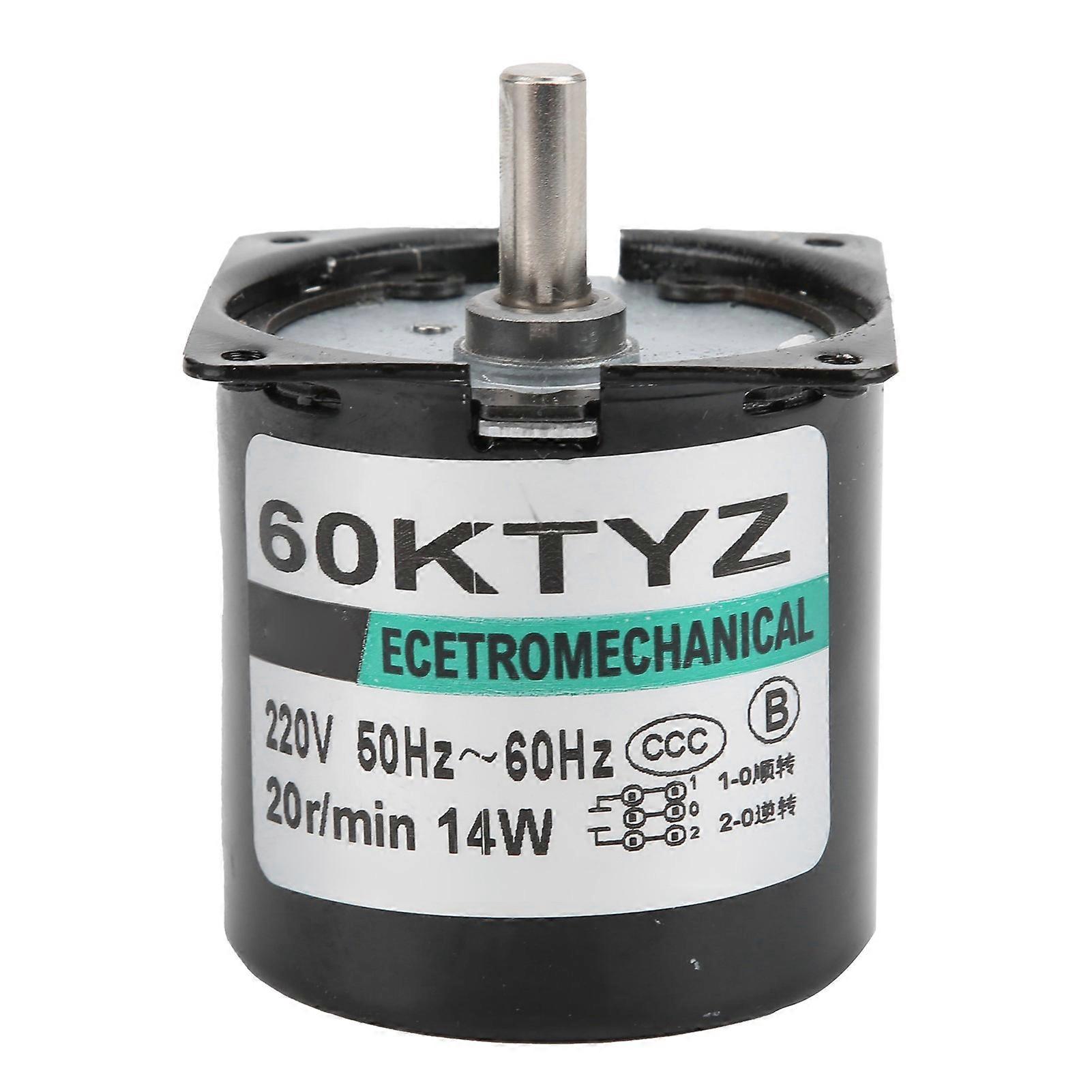 Vaihdemoottori mikro kestomagneetti nopeuden vähennysmoottori DIY-generaattorin lisävarusteet 14W20rpm / min AC220V