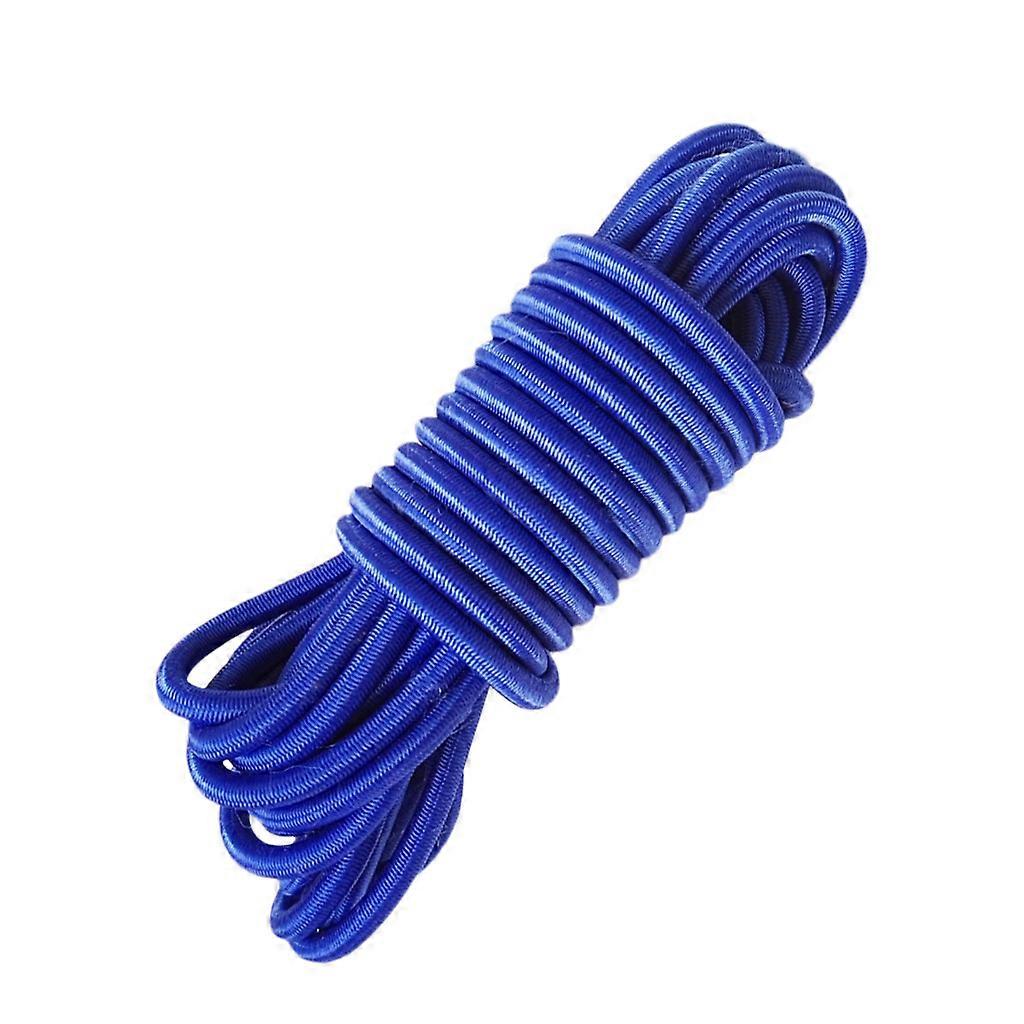 4mm x 10 meter Stark Elastisk Bungee Rep Chock Cord Tie Down Blå