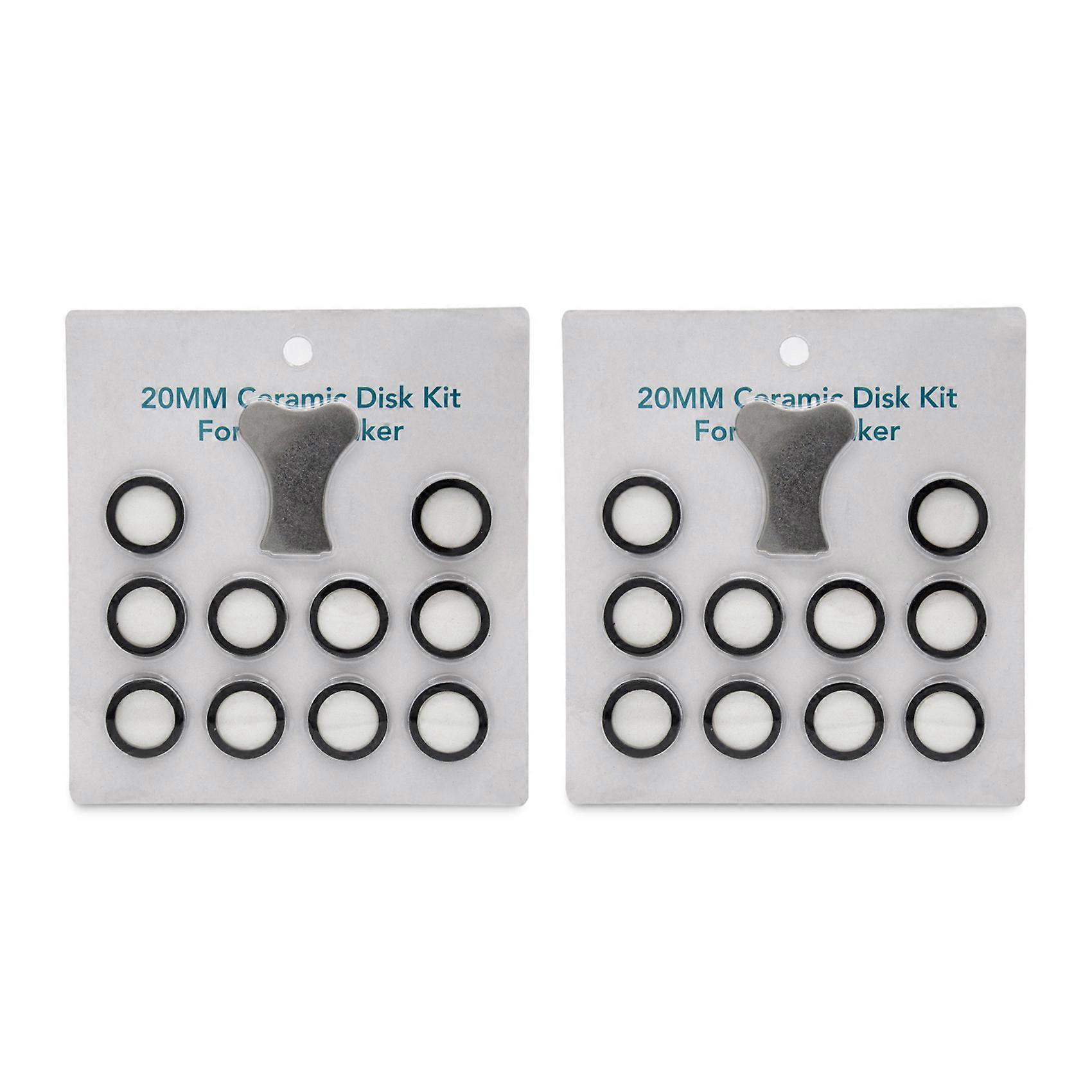22Pcs Mist Maker Maintenance Kit, Ceramic Disk Ceramic Disk Key Replacement Parts Kits for Fog Mach