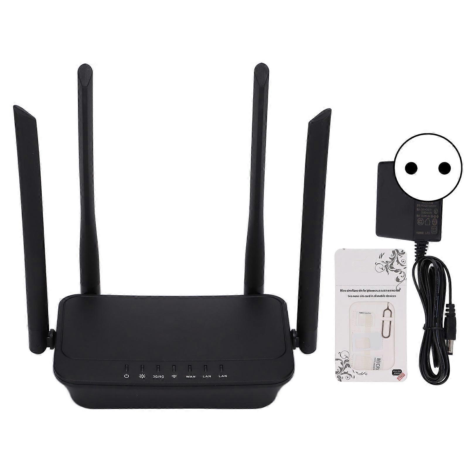 4G WiFi-Router Große Abdeckung Zuverlässig Starke Signalstärke Stabiler kompakter Plug-and-Play-4G-LTE-Router 100-240VEU-Stecker