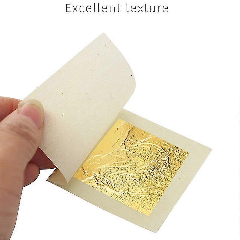 10 件 24k 金箔食用金箔片,用于 DIY 蛋糕装饰艺术工艺品