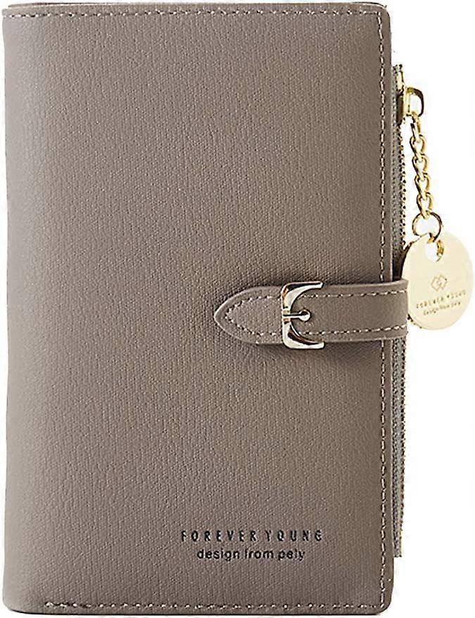 Women RFID Blocking PU Leather Short Coin Purse