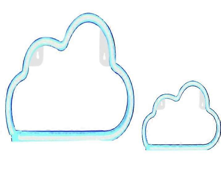 2 pièces Cloud Neon Modeling Lights Creative Room Wall Decorative Lights