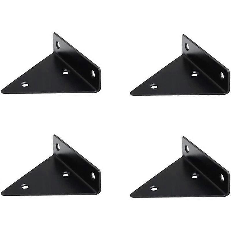 Pieces Floating Shelf Brackets Metal Triangle Shelf Bracket Floating Concealed Wall Shelf Bracket with 16 Screws Wall Shelf Brace DIY Room Decoration 