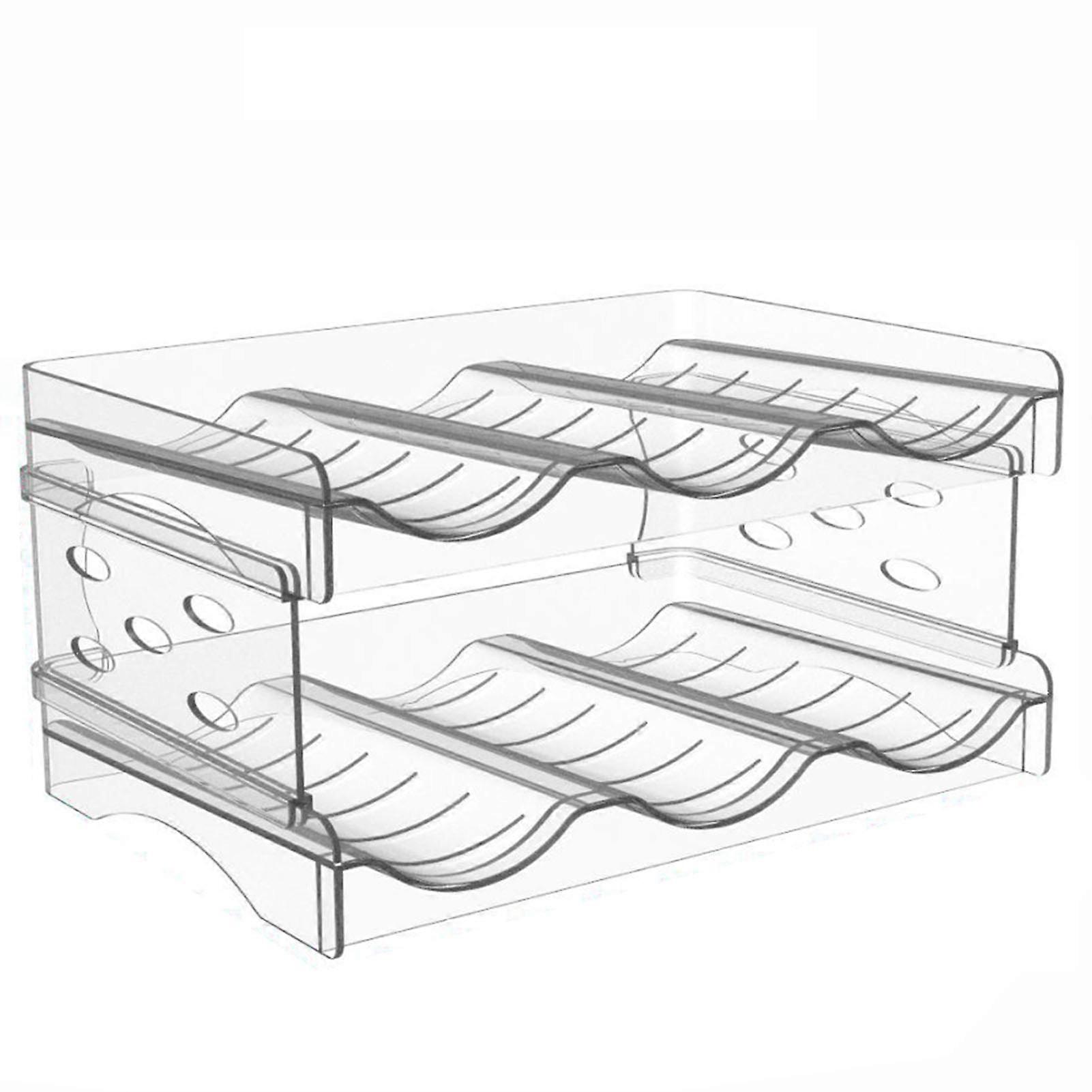 Water Bottle Organizer For Cabinet Stackable Water Bottle Storage Rack Pantry