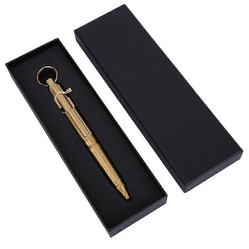 Vintage Solid Brass Bolt Type Signature Pen Gift