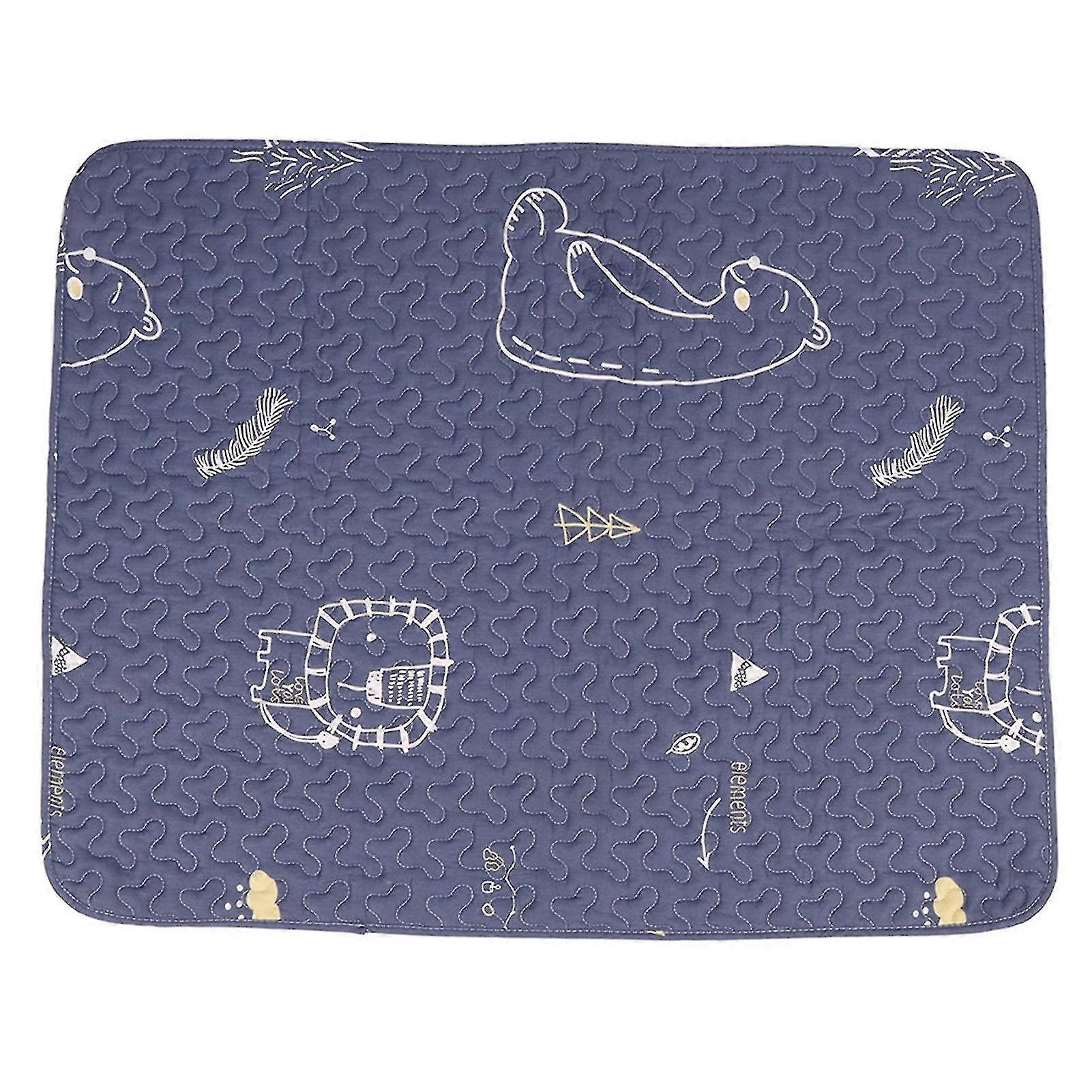 Super Absorbent Pet Sleeping Mat for Spring and Autumn - Soft Cotton, Warm and Comfortable, Prevents Slipping - Lion Design