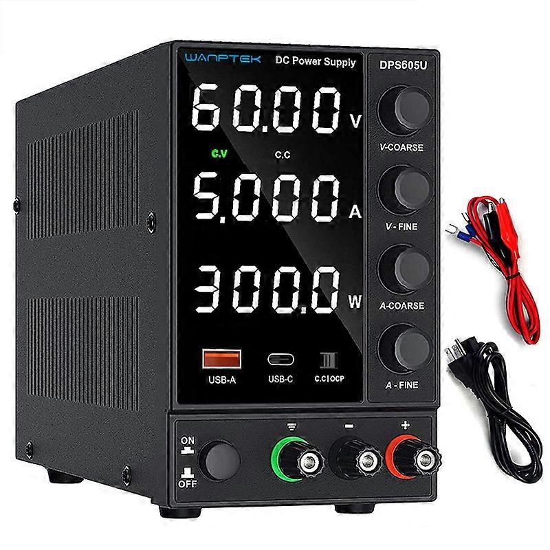 Adjustable DC Power Supply | Lab Bench Power Source | 30V 10A / 60V 5A | AC Switching Stabilized | DPS3010U