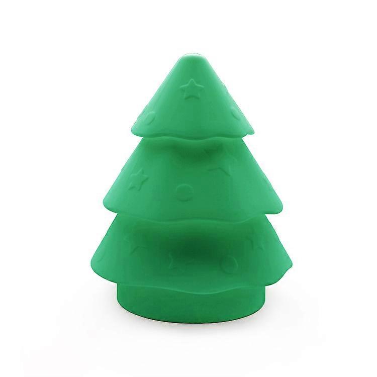 Silicone Christmas Tree Touch Light, USB Rechargeable Colorful Night Light