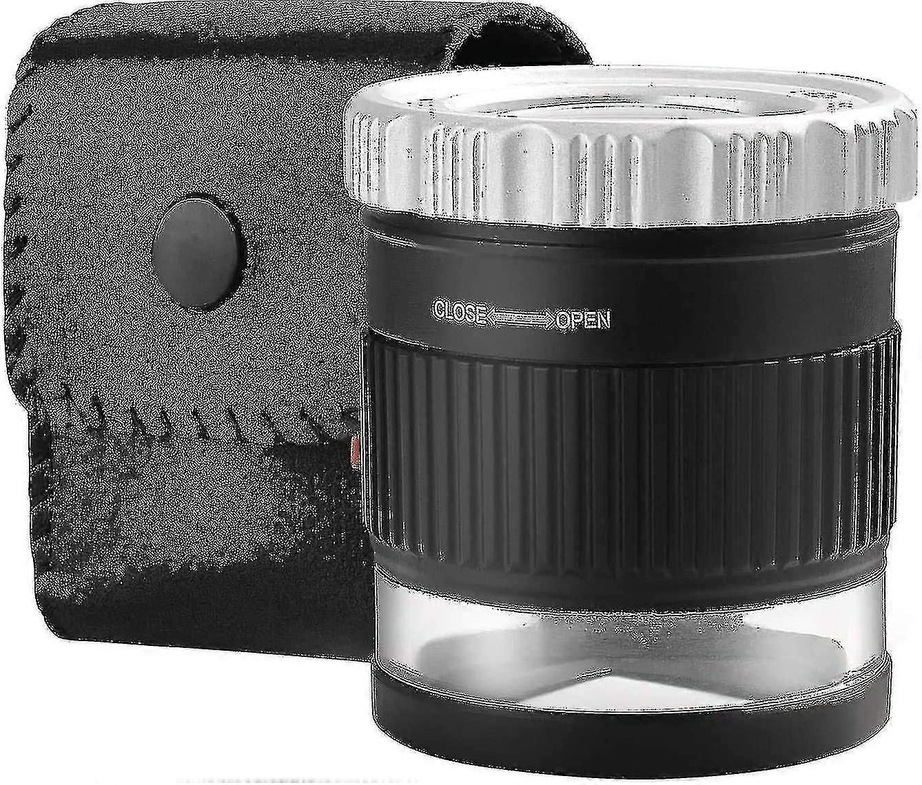 30x المكبر لوب مع 6 Led Light، قابلة للطي قابل للتعديل البعد البؤري