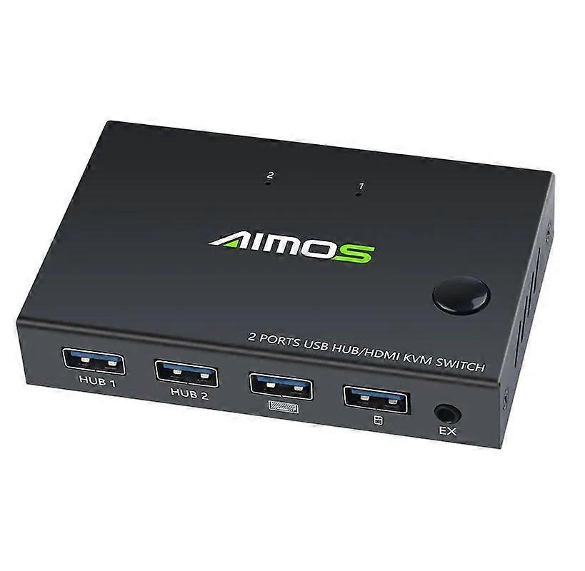 switcher for 2 pc keyboard share mouse printer plug and play video display