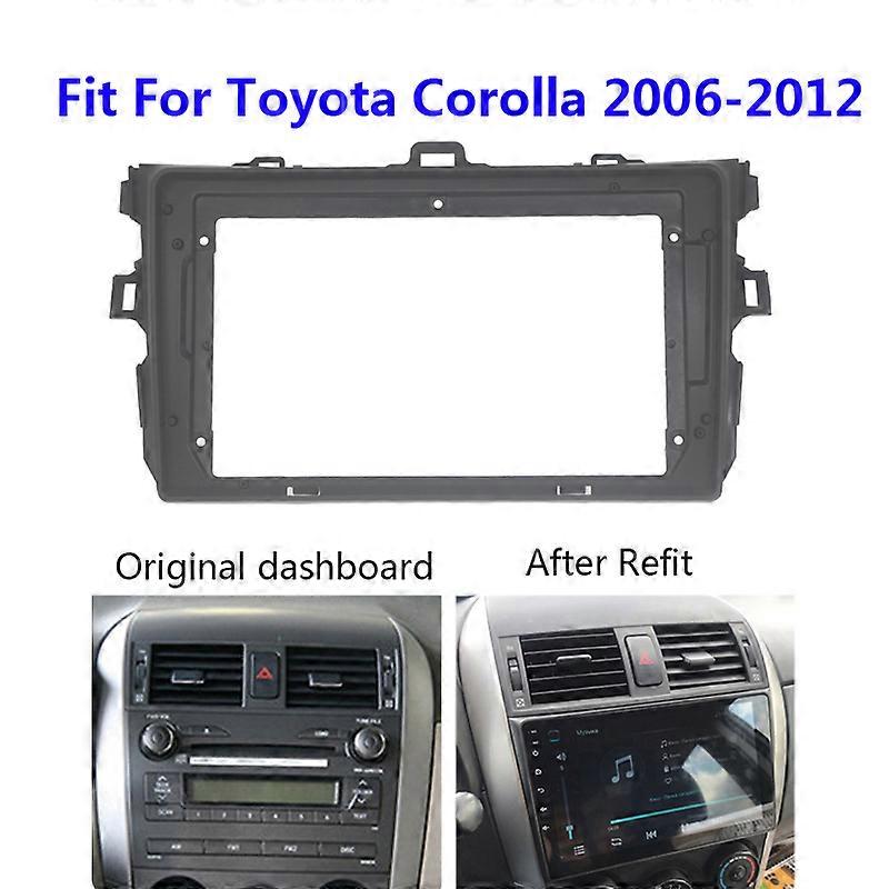 Auto Radio Fascia For Toyota Corolla Auris 2006-2012 Center Console Holder Refit Car Multimedia Player Bezel Faceplate Frame Kit