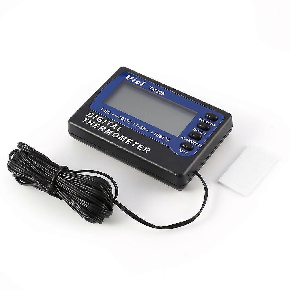 TM803 Digital LCD Display Thermometer Refrigerator Freezer Aquarium Medicine Box Temperature Sensor Meter Alarm Thermograph