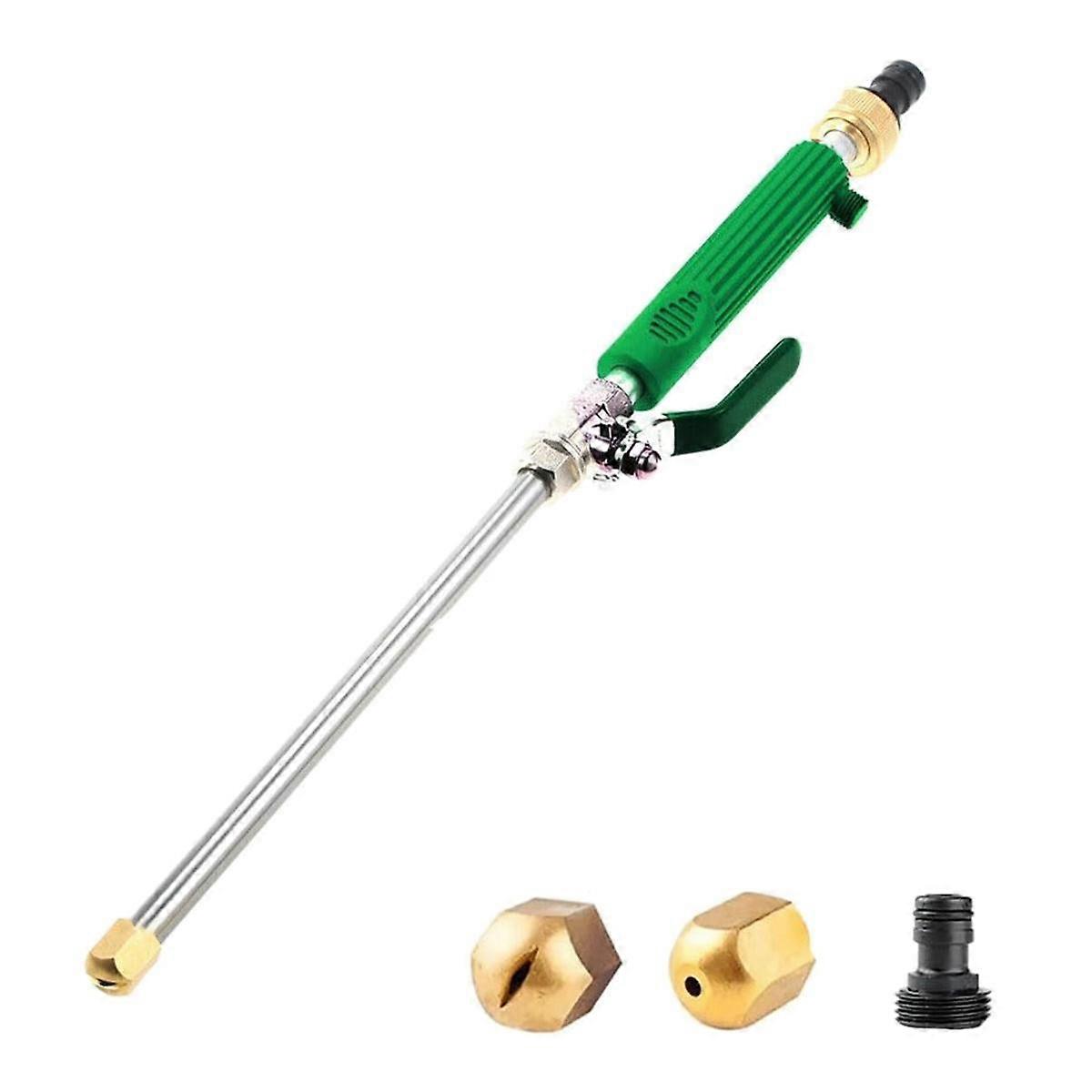 Universal Garden Hose Pressure Washer Attachment, High Pressure Hose Nozzle for Garden Hose, Jet Nozzle 2-In-1,Green