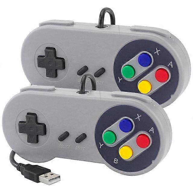 2PCs USB Gamepad Retro Gaming Joystick Wired Controller for Linux SNES Game PC NESPi RetroPie Windows Raspberry Pi 4B 3B+ 3B