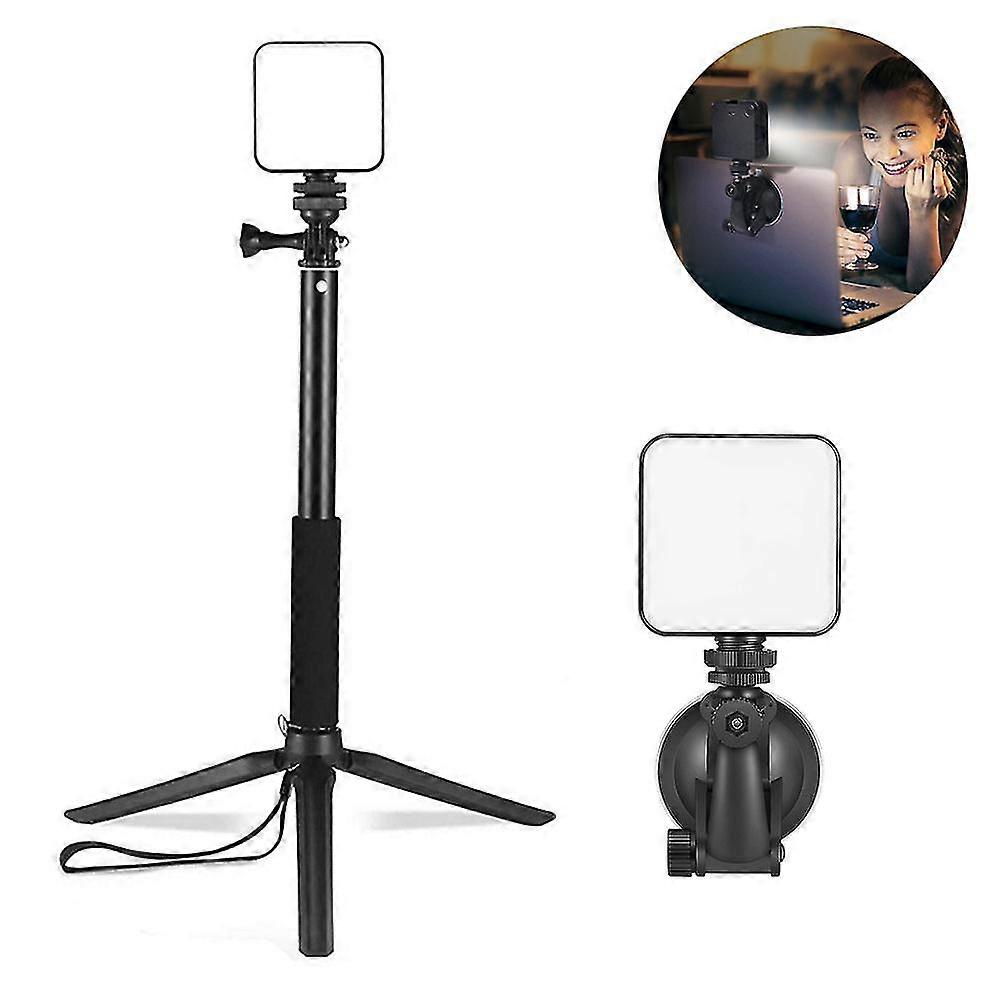 1pcs Video Light, Zoom Lighting With Suction Cup And Tripod Stand