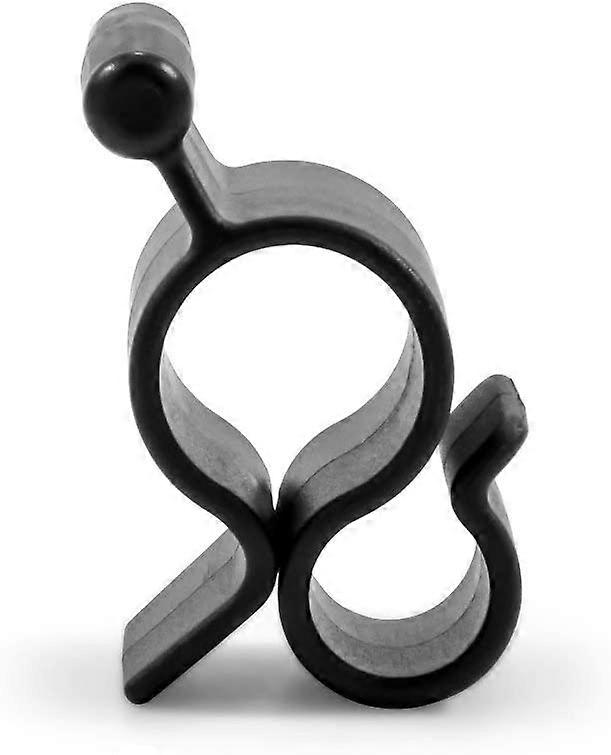 Black Standard Awning Clip for Rope Light - Slides into Awning Roller Bar Channel to Create a Convenient Hook