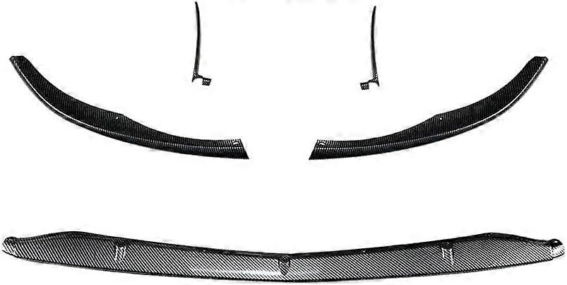 Car Front Bumper Lip Diffuser Spoiler For Mercedes For Benz C-class W205 C205 S205 C63 C63s Only AMG 2015-2022 Car Front Bumper Lip (Color : Glossy Bl
