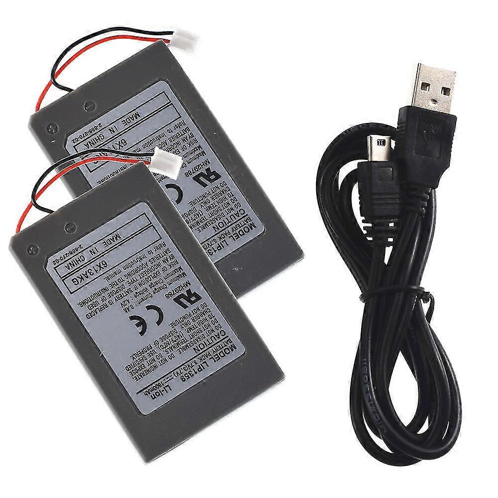 hg2X 1800mAh Rechargeable Battery compatible with Sony Playstation 3 PS3 Wireless Controller
